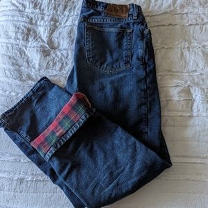 Fleece lined jeans
